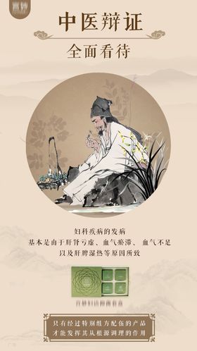 中医中药复古海报