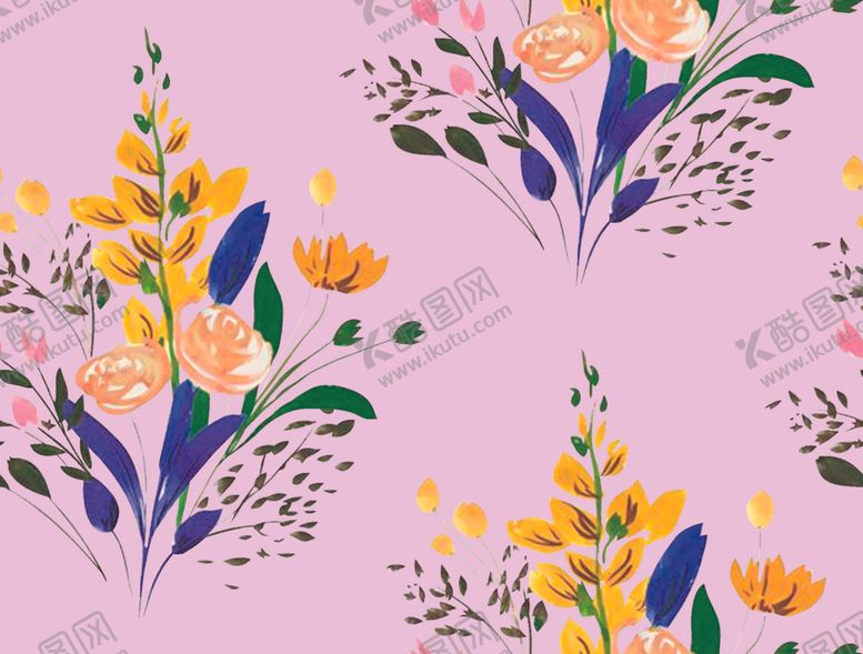 编号：32790909122302519136【酷图网】源文件下载-小碎花手绘花大牌潮流