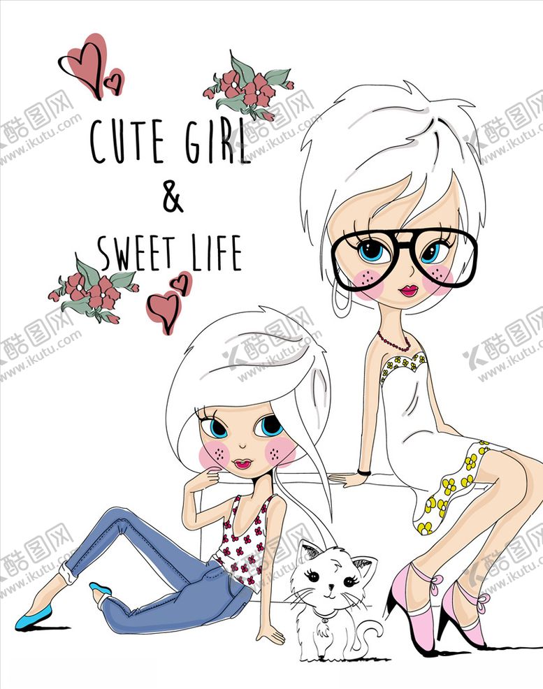 编号：12401510290535319997【酷图网】源文件下载-卡通女孩