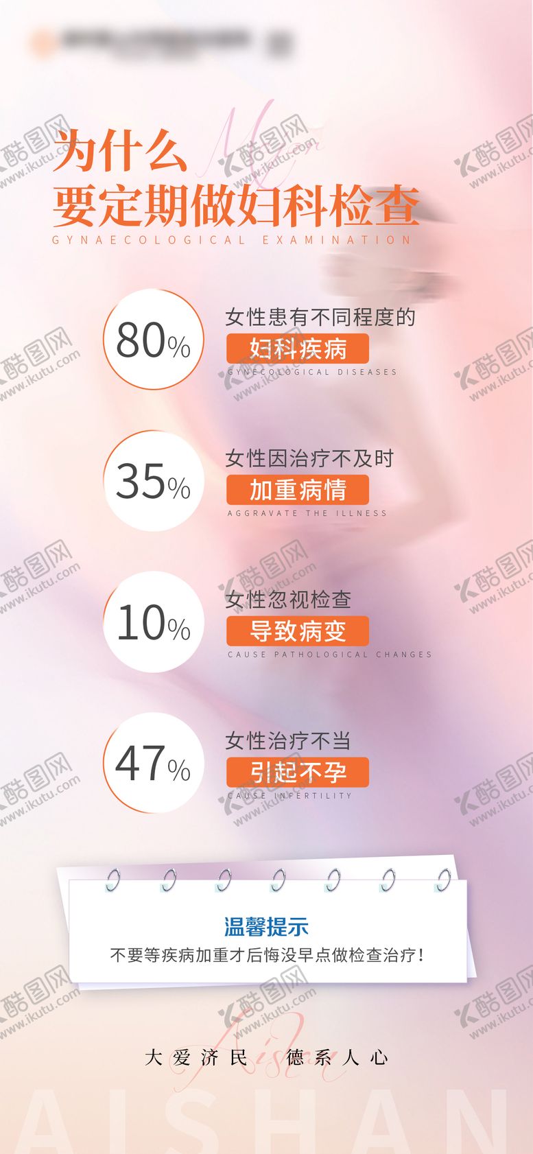 编号：48797001071900399380【酷图网】源文件下载-定期做妇科检查海报