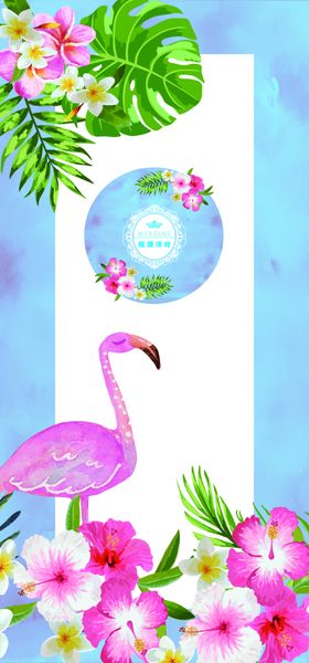 火烈鸟婚礼背景