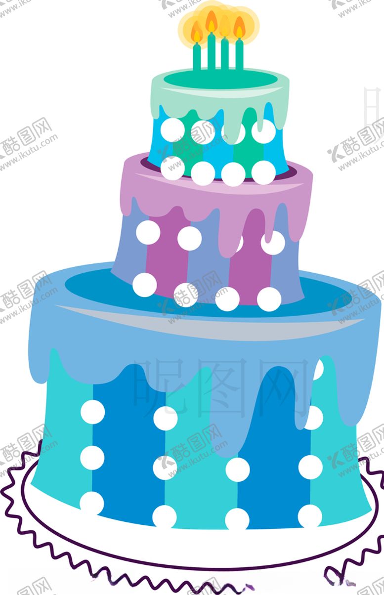 编号：66201109141455071500【酷图网】源文件下载-三层蛋糕