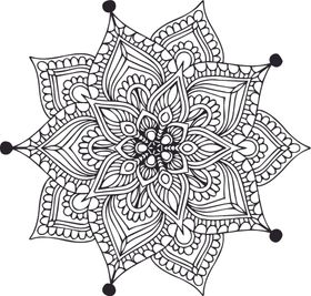 曼陀罗花纹
