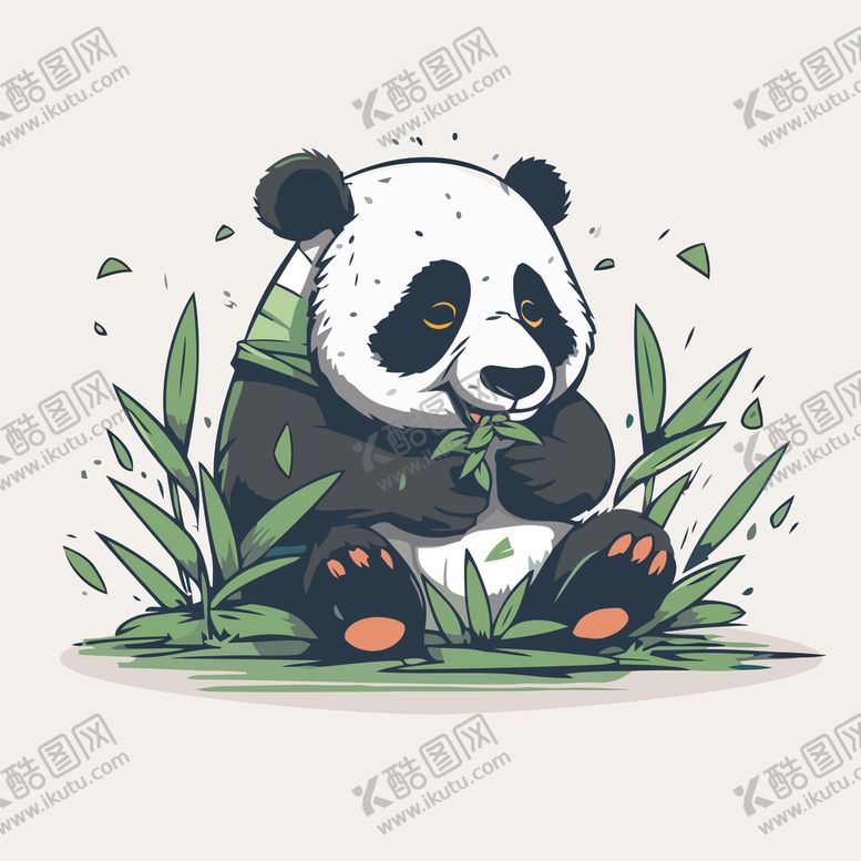 编号：46233802051155135588【酷图网】源文件下载-有趣熊猫卡通儿童插画