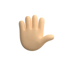 3D手势小胖元素设计