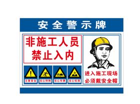 基坑安全警示牌