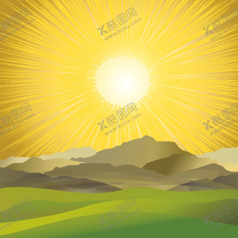 编号：29374310101130543974【酷图网】源文件下载-唯美海报背景风景日出极光素材