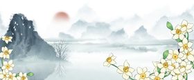 水仙花背景