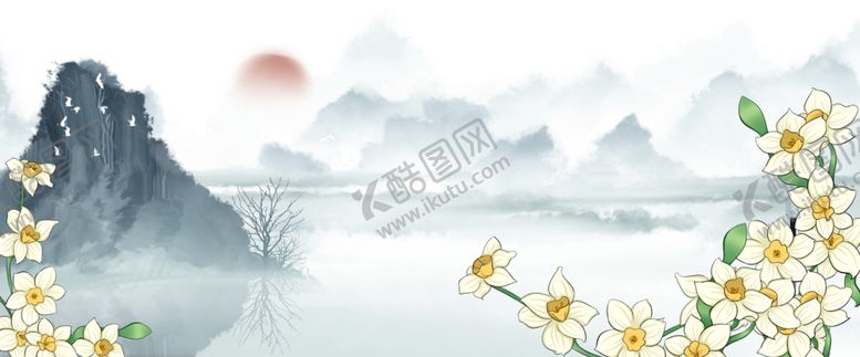 编号：43339805060239307752【酷图网】源文件下载-水仙花背景