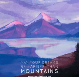 水彩温馨插画图案