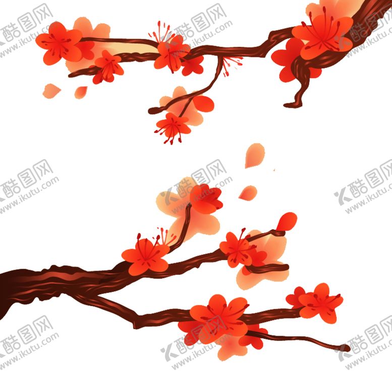 编号：87388605040147032992【酷图网】源文件下载-中国风水墨梅
