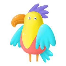 鹦鹉皇帝插画