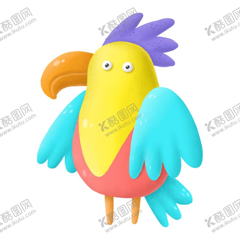 编号：76393807022345279610【酷图网】源文件下载-鹦鹉插画