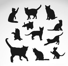 猫剪影