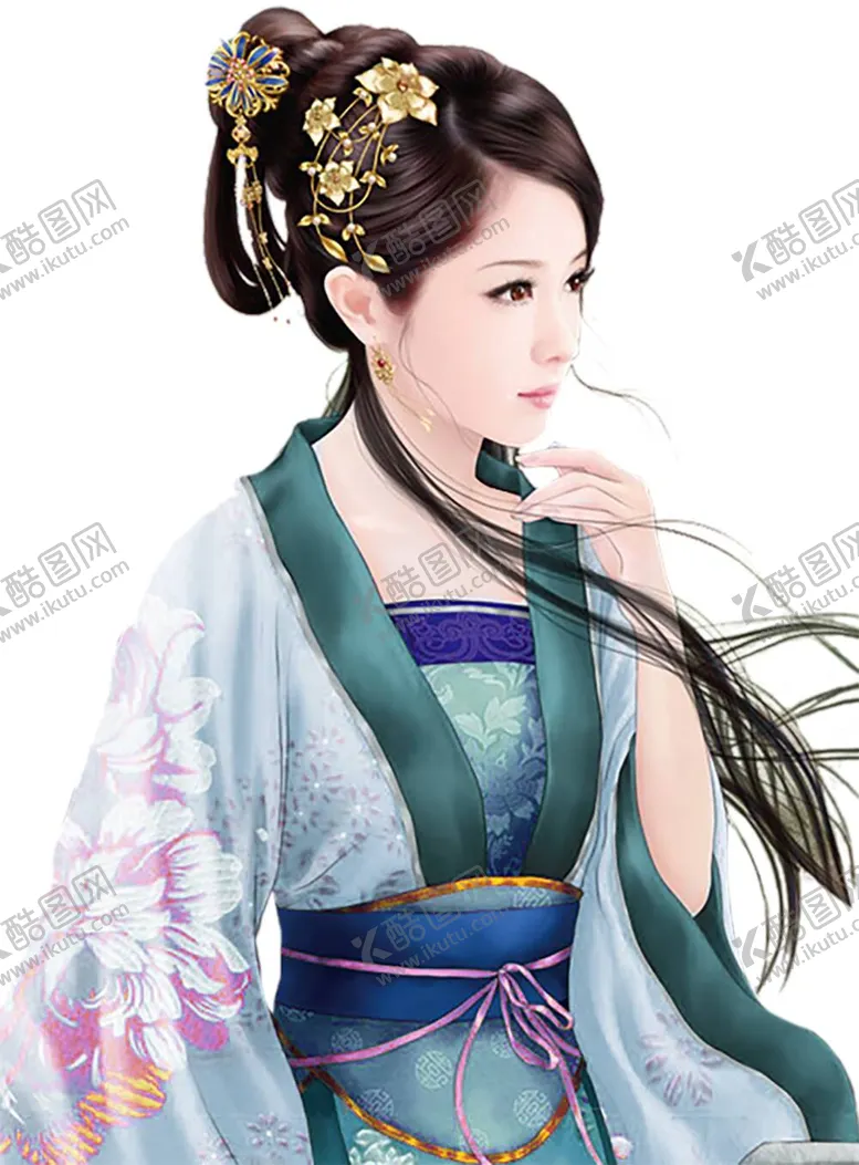 编号：81098512042118399864【酷图网】源文件下载- 古装帅哥美女插画图片