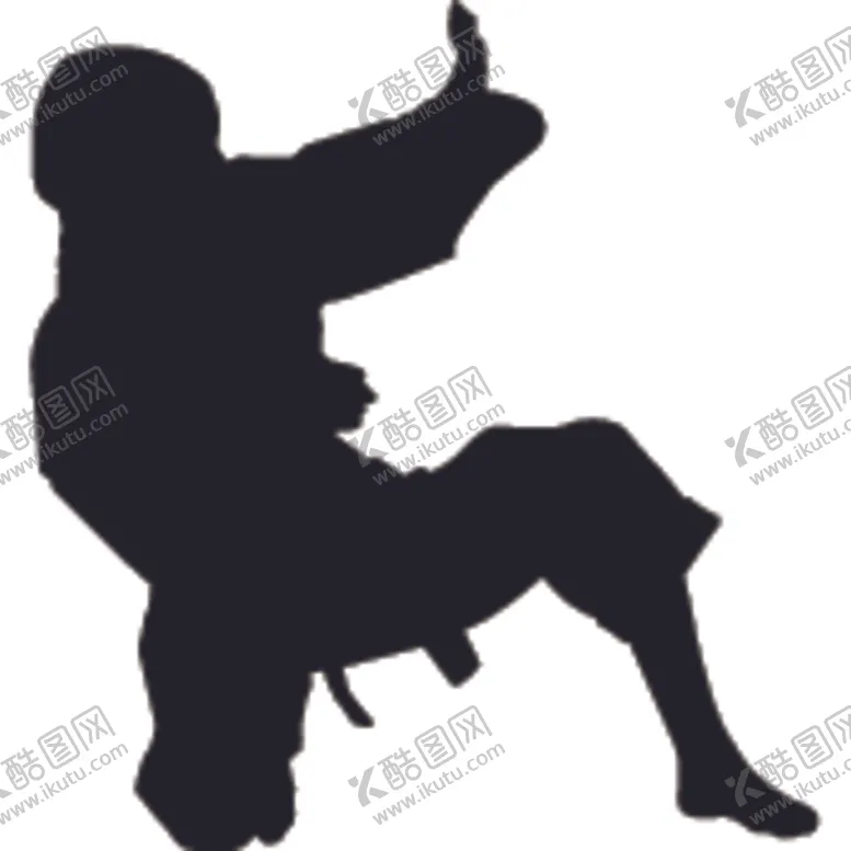 编号：79302204190647558921【酷图网】源文件下载-武术格斗剪影