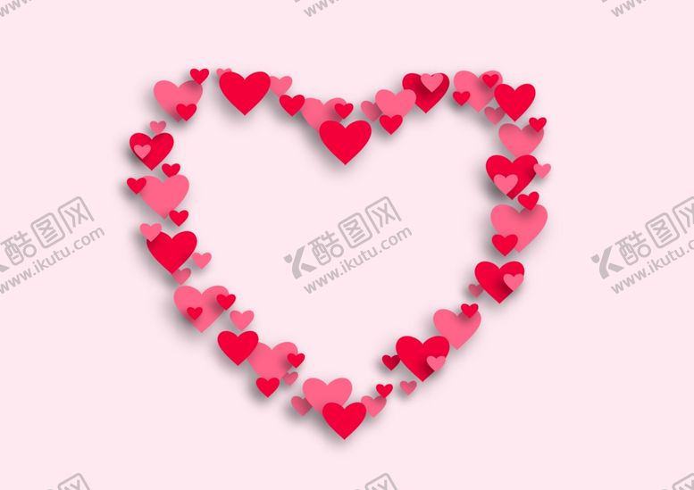 编号：72958109291845498638【酷图网】源文件下载-爱心桃心边框元素图案.