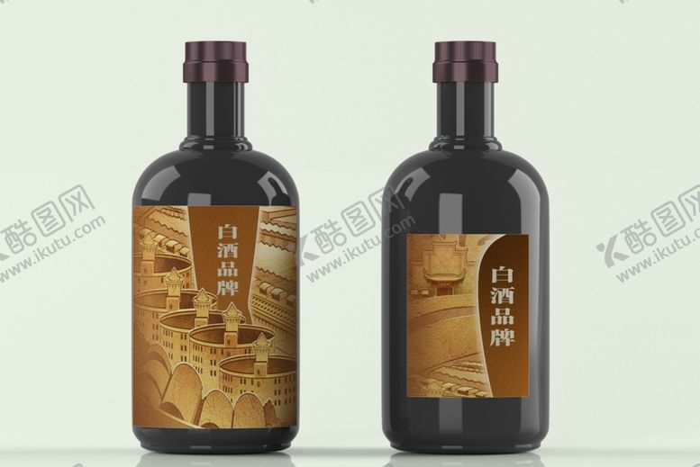 编号：93634002170154025685【酷图网】源文件下载-白酒瓶