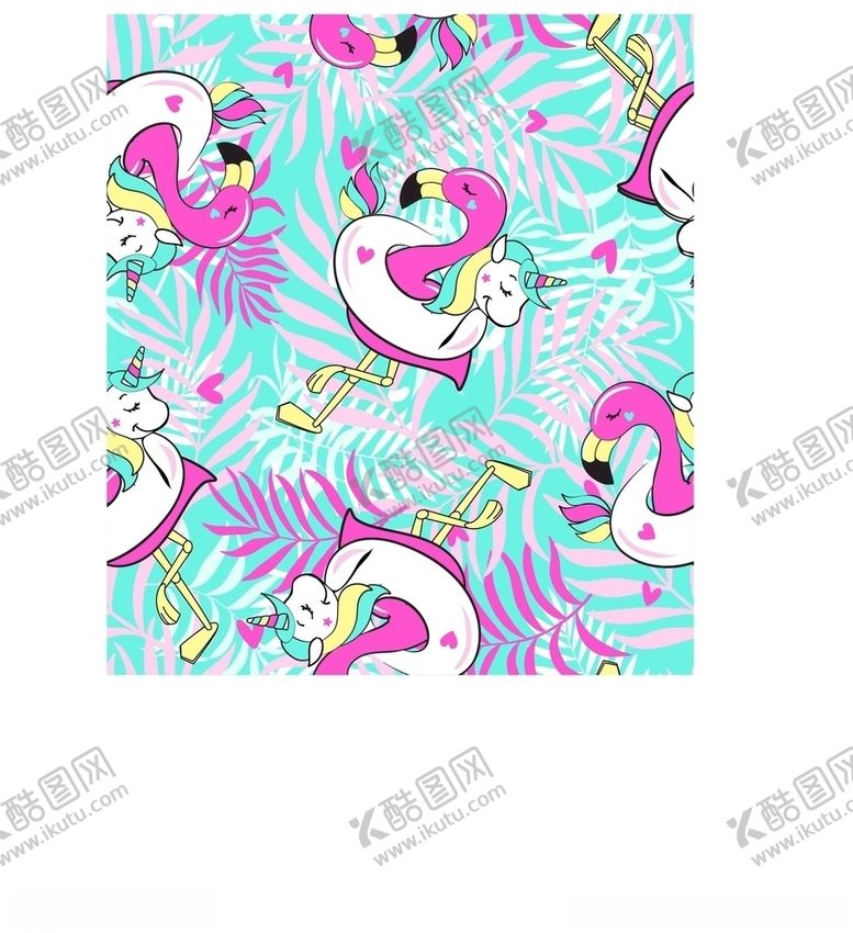 编号：91346305041433005000【酷图网】源文件下载-火烈鸟小马