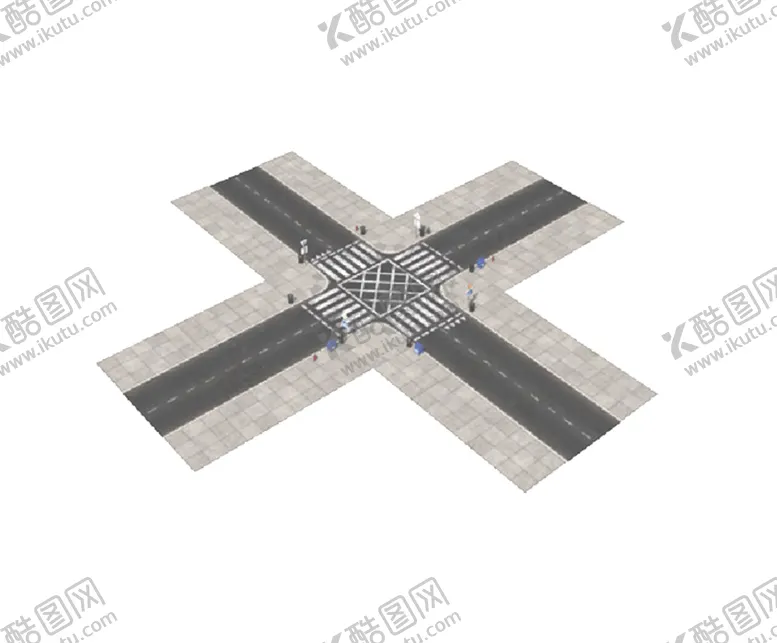 编号：24666601271719073152【酷图网】源文件下载-C4D模型马路