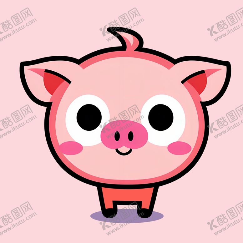 编号：71676001300127268006【酷图网】源文件下载-手绘卡通大头猪猪