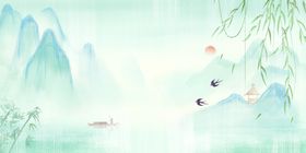 春分宣传地产新中式展架