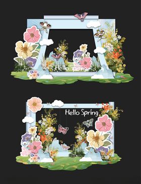 春日美陈花团锦簇