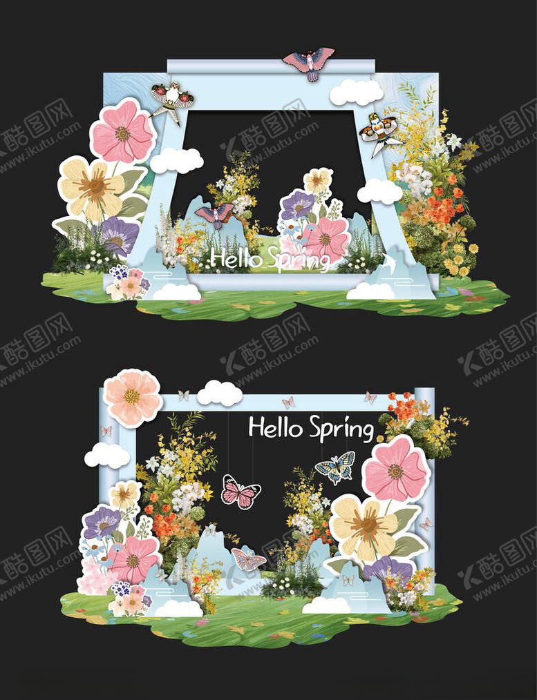 编号：49656004041501527587【酷图网】源文件下载-春日美陈花团锦簇