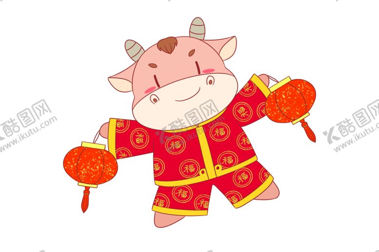 编号：84777904302013069835【酷图网】源文件下载-牛年形象