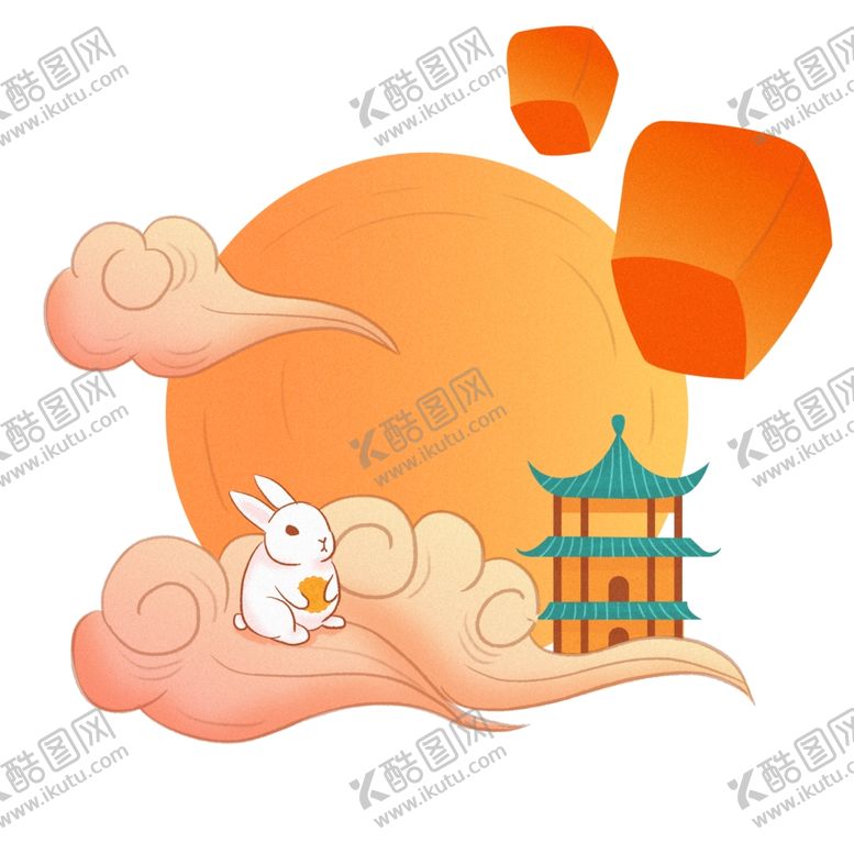 编号：52831210101459042722【酷图网】源文件下载-中秋国潮手绘插画