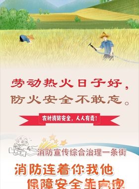 农村消防安全海报