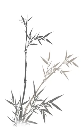 水墨竹子PNG