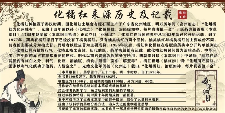 编号：38067902261756418467【酷图网】源文件下载-化橘红来源历史及记载
