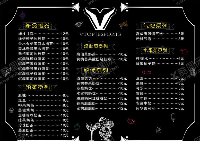 编号：28690109120045293010【酷图网】源文件下载-网吧菜单灯片