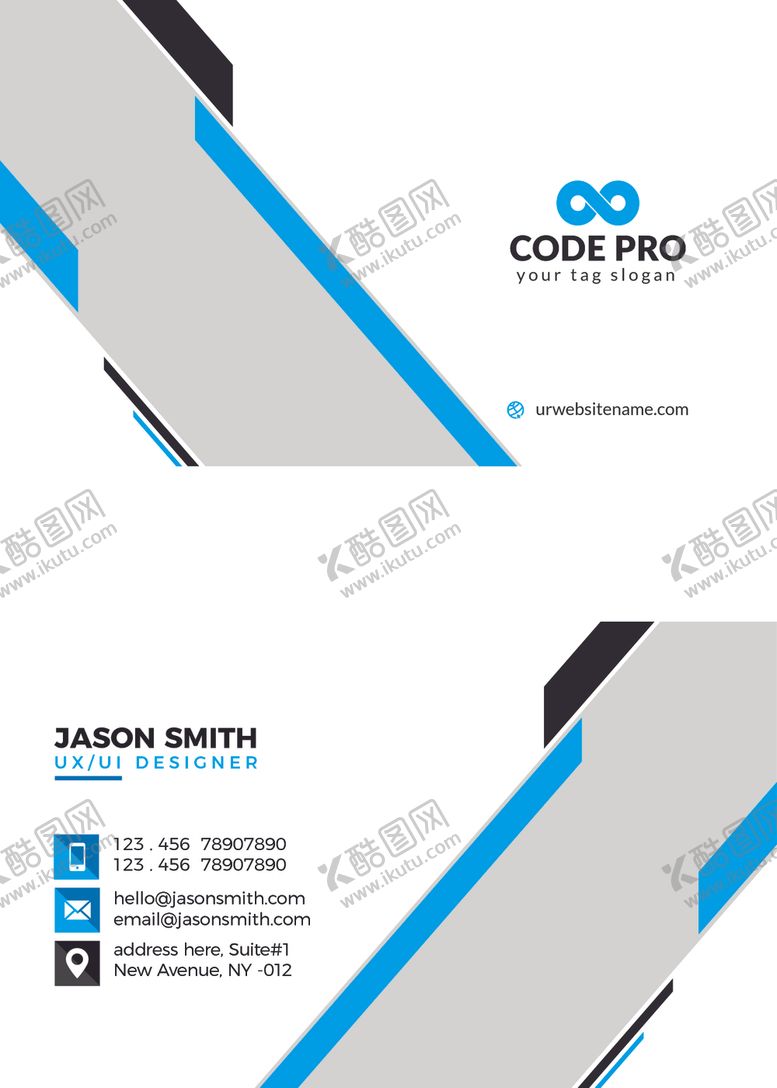 编号：50195709200938105658【酷图网】源文件下载-矢量名片模板