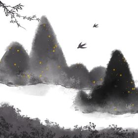 清明节素材插图插图春天绿色