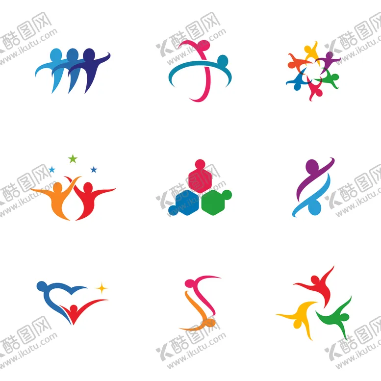 编号：26949007092144403143【酷图网】源文件下载-抽象人物图标