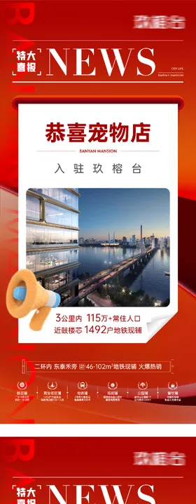 地产政策利好海报