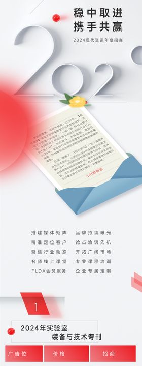 年度总结长图海报