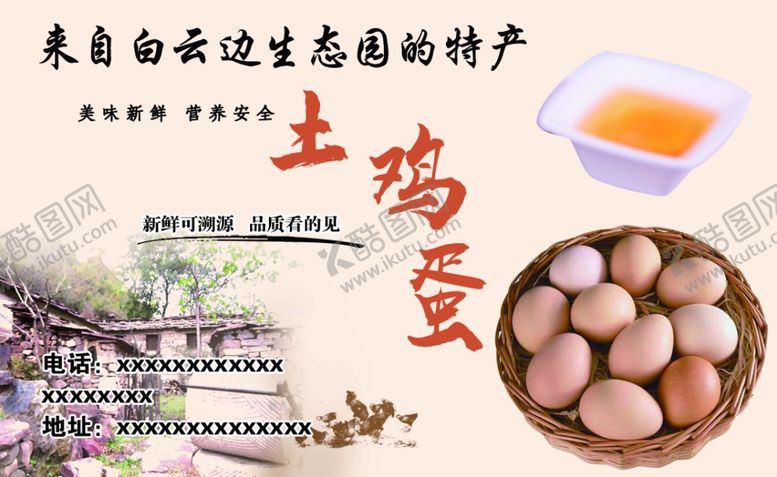 编号：39366807081708333884【酷图网】源文件下载-土鸡蛋海报