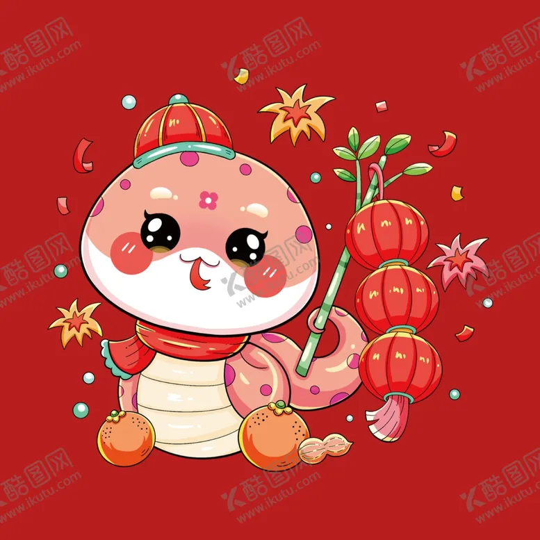 编号：47095001291053185237【酷图网】源文件下载-手绘卡通小蛇
