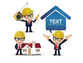 建筑师卡通图