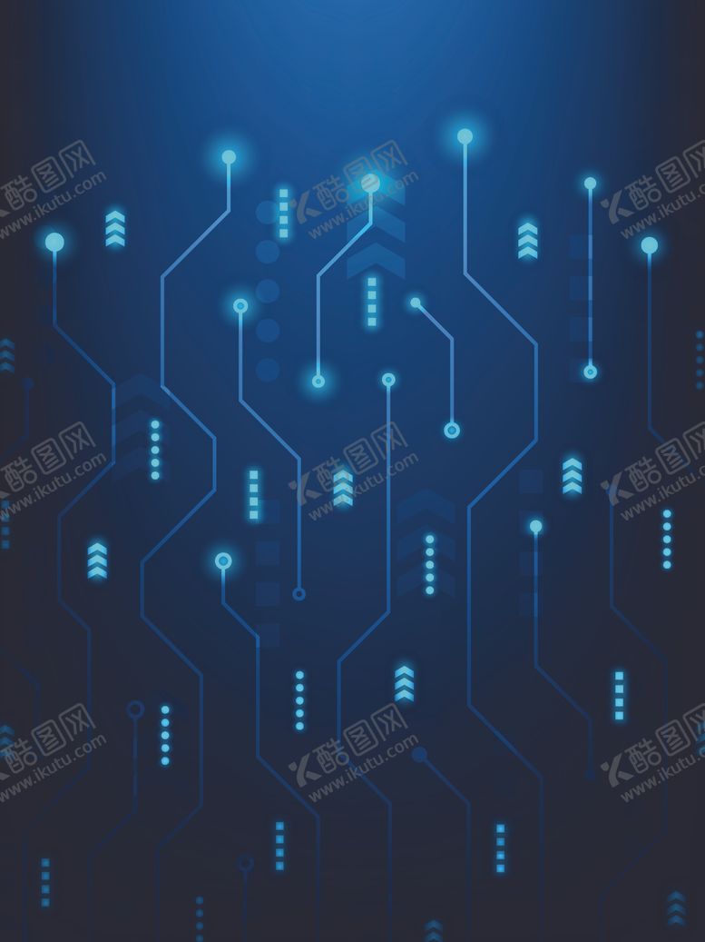 编号：35736612261420106653【酷图网】源文件下载-纵向科技线条蓝色背景