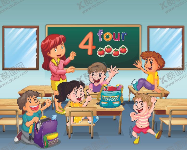 编号：76292011011059094247【酷图网】源文件下载-快乐学生插画