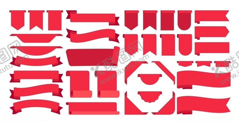 编号：28138306011129453956【酷图网】源文件下载-红色丝带素材