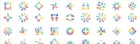 LOGO设计素材机械logo艺术个性婚庆logo美术
