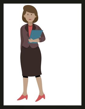 手绘女孩女人漂亮美优雅