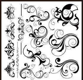 艺术花纹边框角花