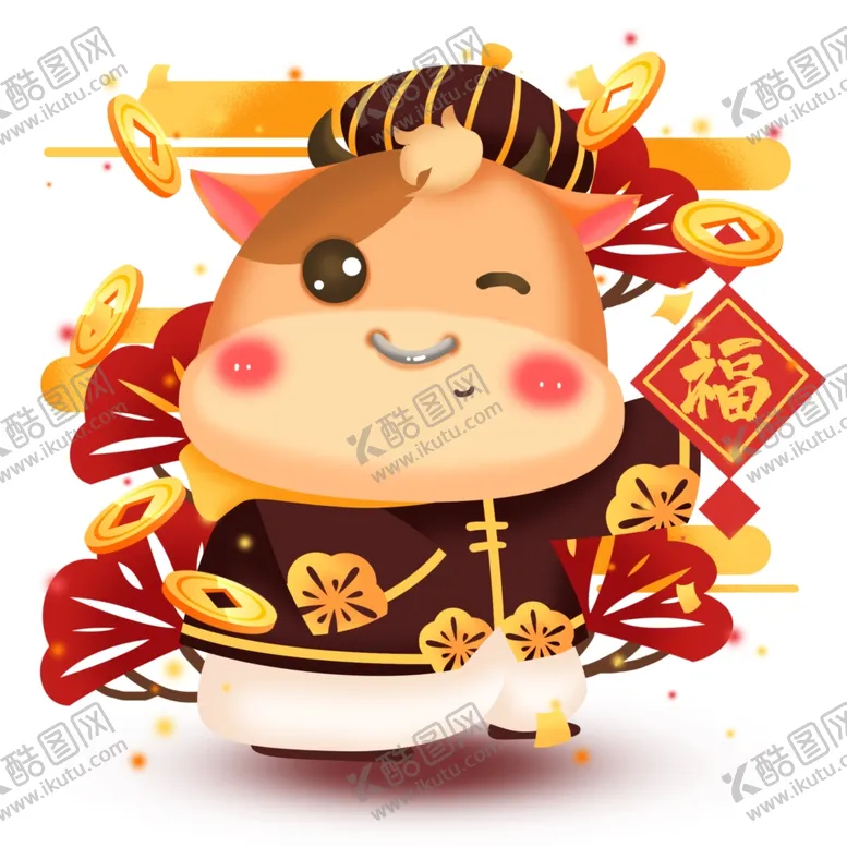 编号：83490004200201359595【酷图网】源文件下载-卡通牛形象