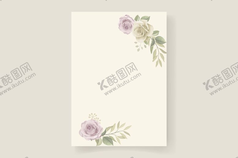 编号：96436111260758479102【酷图网】源文件下载-水彩花朵卡片 